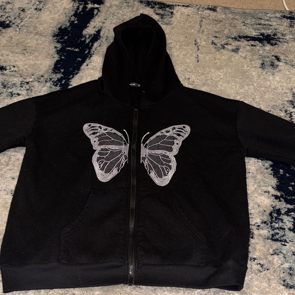 Women’s Black Butterfly Hoodie